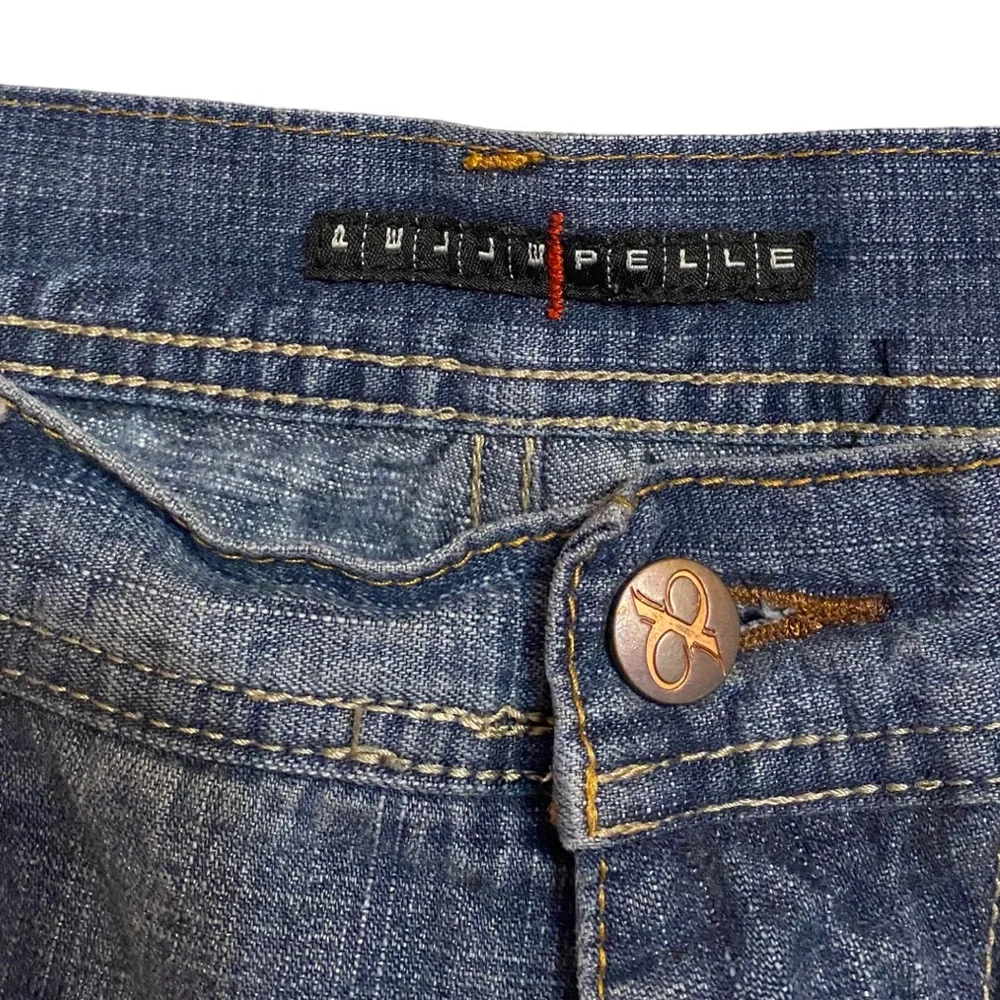 Pelle Pelle Jeans Mens 40x34 Vintage Y2K Baggy Hip Hop‎ Blue Denim